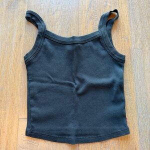 Levi's — Ribbed Tank Top — Black, XS